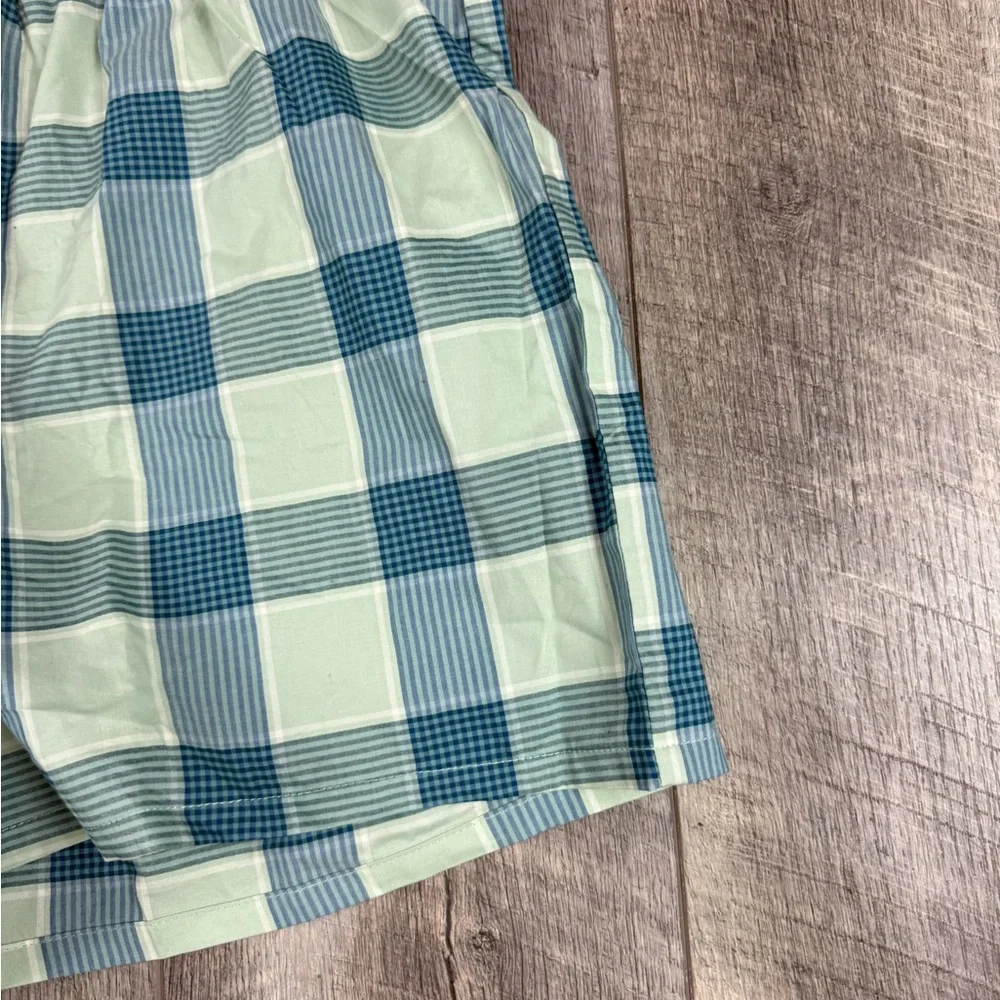 Goodfellow‎ Men’s Teal Checker Boxers